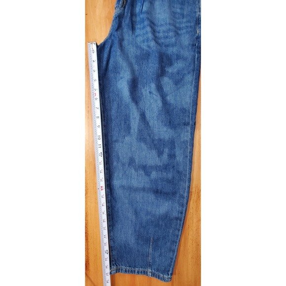 Pilcro The Breaker Barrel Leg Baggy Tapered High Rise Women's Jeans 28 Camo - Picture 12 of 12